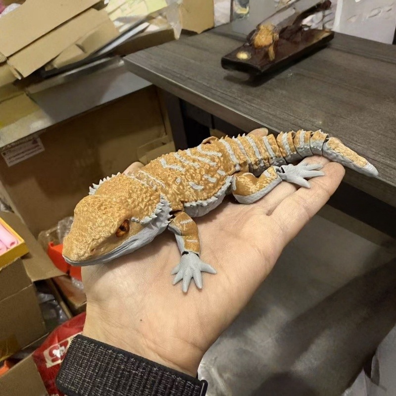 3D Printing Lizard - 3D プリントクリエイティブワニトカゲ爬虫類モデルデスクトップ装飾品手作りギフト、子供大人ホームオフィスクリエイティブ装飾