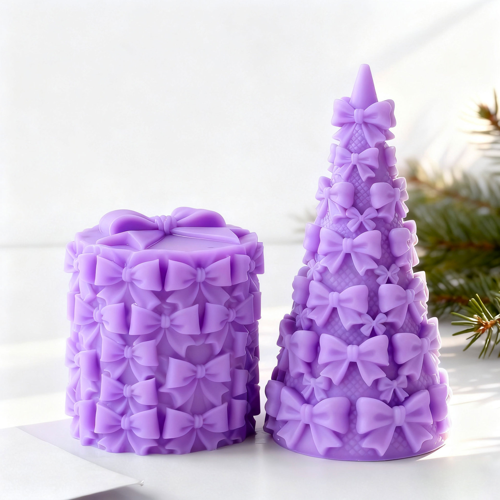 3D Printing Concrete - 3D 蝶ネクタイ クリスマスツリー ギフトボックス シリコーン型 DIY