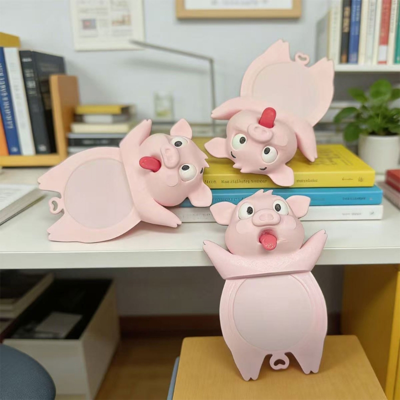 3D Printing Journal - 3D プリント豚ページ仕切り、動物の形の読書ページマーカー、小説、教科書、雑誌、イラスト本、D2RC 用