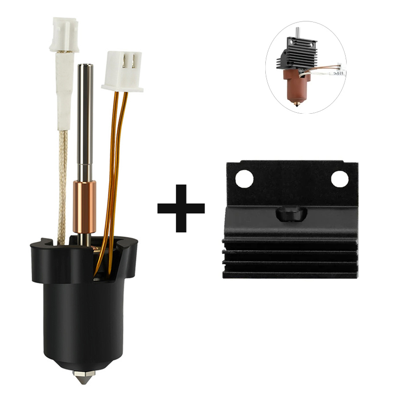 3D Printing Creality - Creality K1C/K1 Maxホットエンドクイックスワップセラミック加熱ブロックキット K1 SEホットエンドハイフロープリントヘッド3Dプリンター部品用