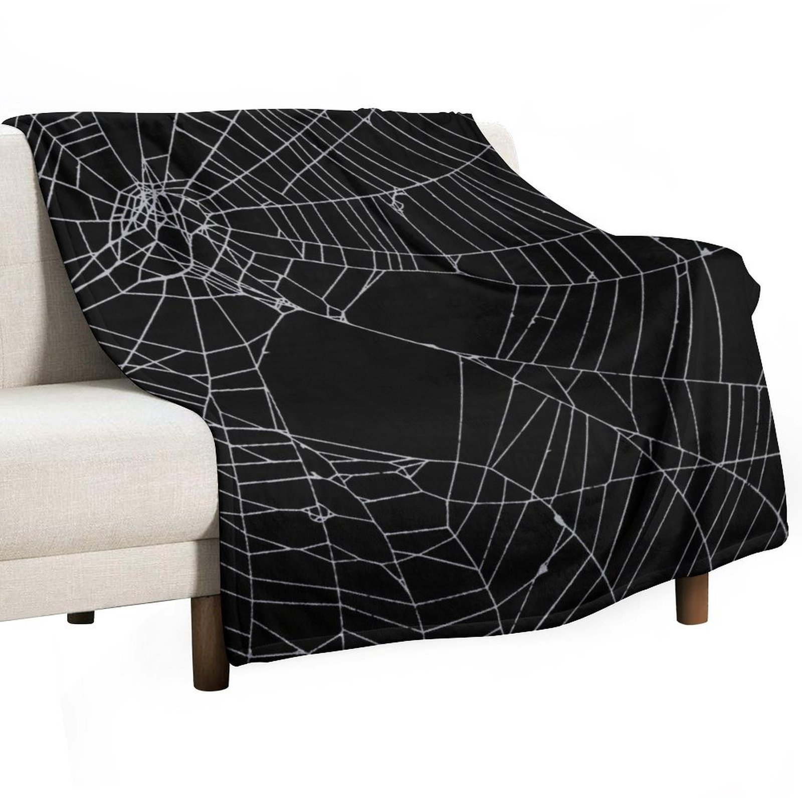 3D Printing Web - スパイダーウェブ ウェブスローブランケット、毛足の長いブランケット、装飾用ソファ、フランネル生地、カスタムソフトベッドブランケット