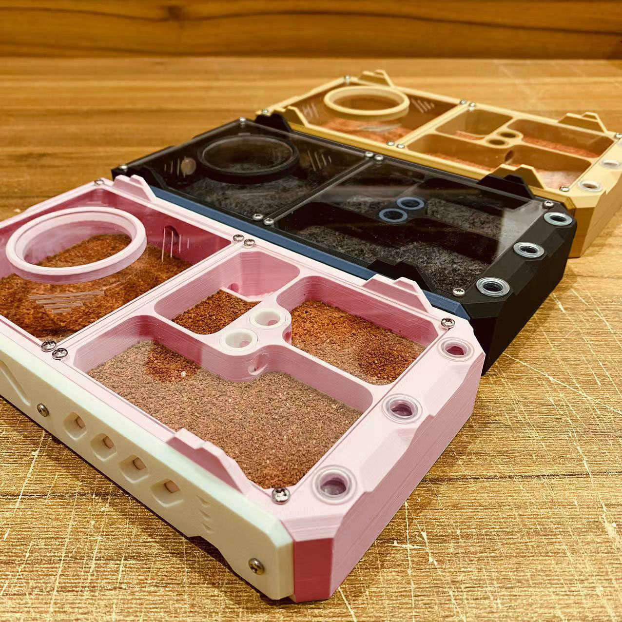 3D Printing Concrete - ヘビーデューティーカラーフラットネスト マイティアント ジェイプスムネスト アクリル3Dプリントネスト 乾湿分離 PADA