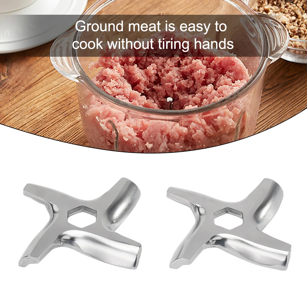 3D Printing Grinder - ミンサーブレードミートグラインダーパーツ2個 # 5 ミンサーアクセサリー交換用 Moulinex 肉グラインダー部品に適合