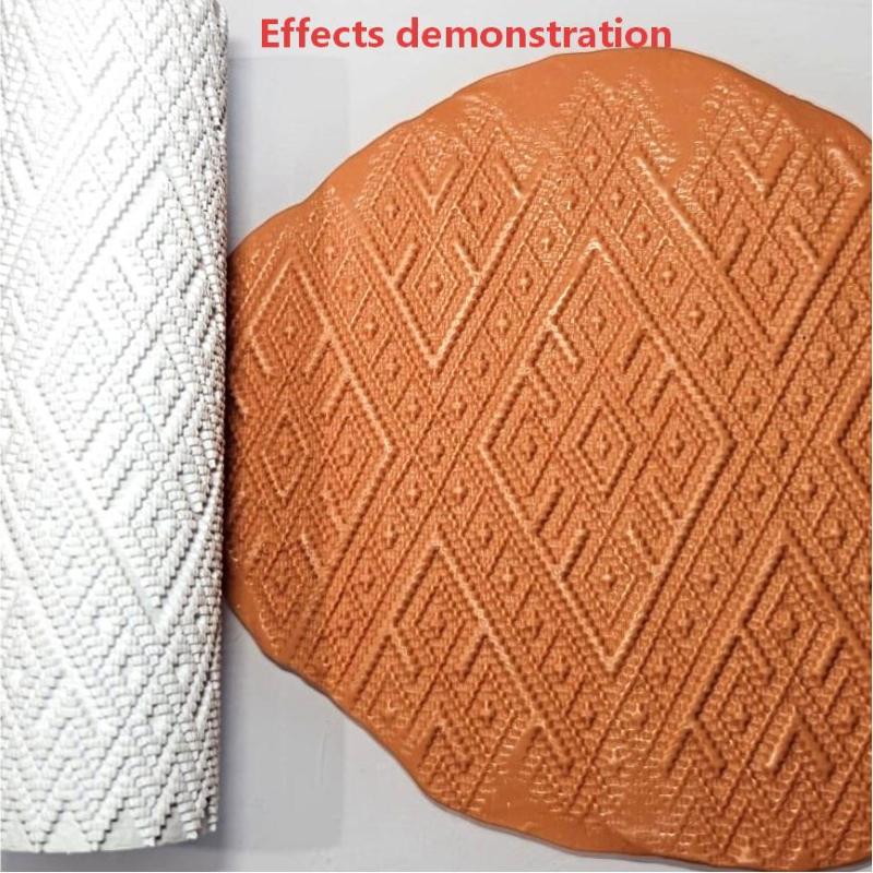 3D Printing Journal - 3Dプリントされた伝統的な模様のテクスチャーローラー、軽量アートツール、スクラップブッキング、ジャーナリング、手作りペーパークラフト用