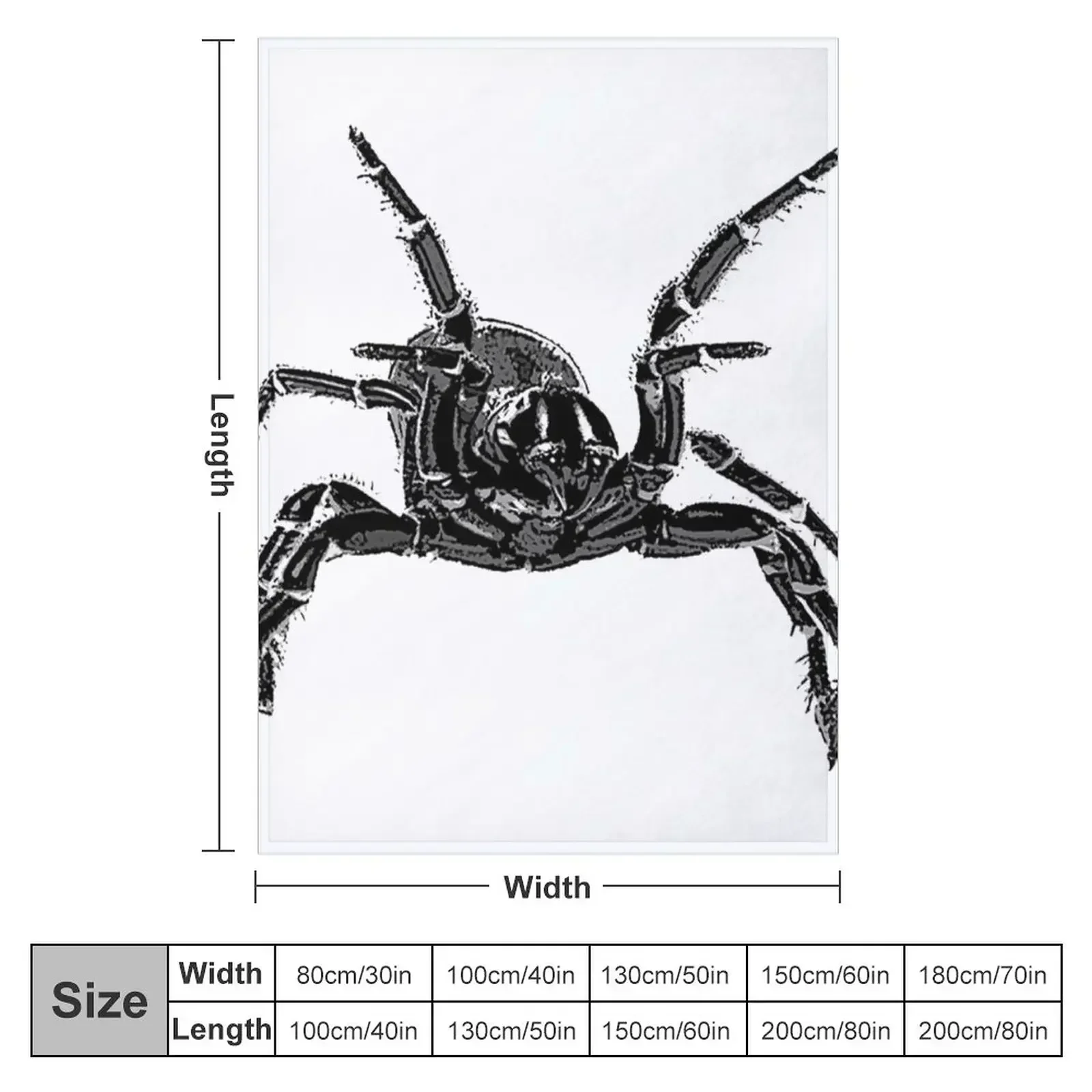 不気味な巣模様のクモ柄スローケット、柔らかな高級厚手の毛皮の - 3D Printing Web のレビューと価格