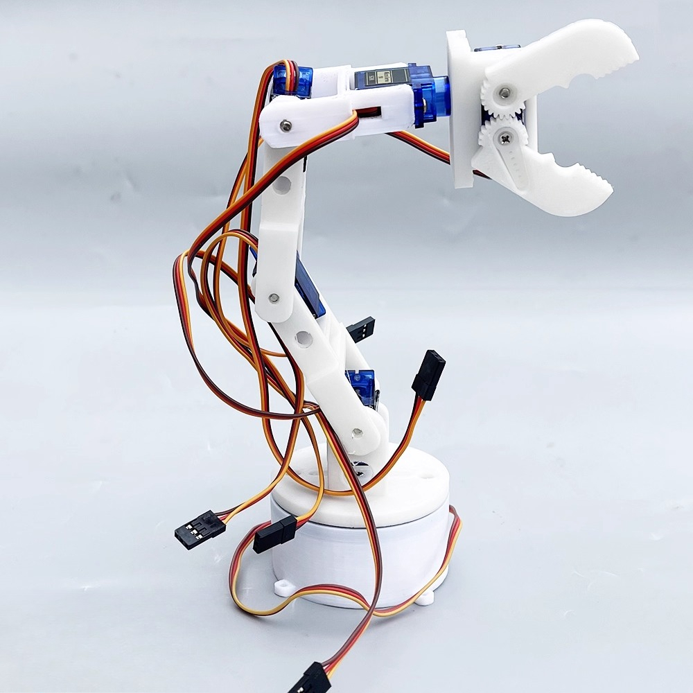 3Dプリントされた白い6軸ロボットアームDIYロボットアセン - 3D Printing Robot Arm のレビューと価格
