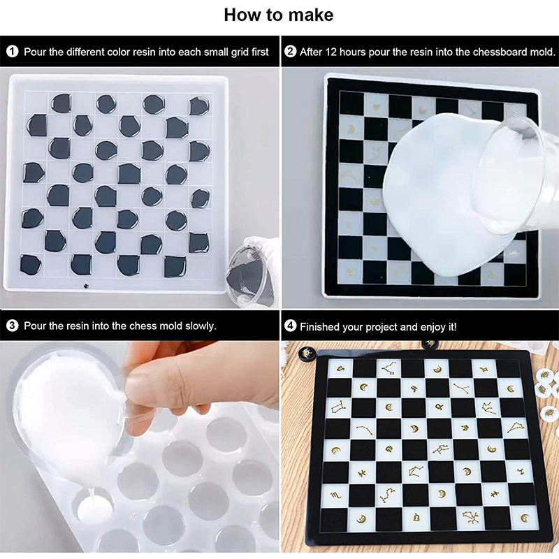 チェス,クリスタル,エポキシ樹脂,3D,チェス,ドリルボード - 3D Printing Chess のレビューと価格