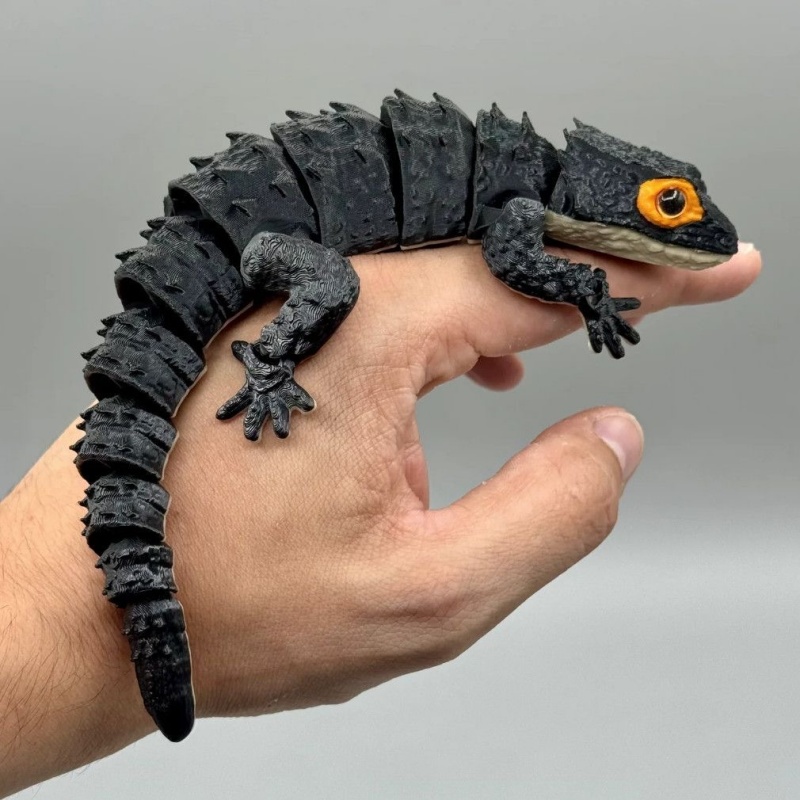 3D プリントクリエイティブワニトカゲ爬虫類モデルデスクトッ - 3D Printing Lizard のレビューと価格