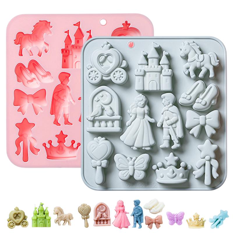 🌸 12個取りプリンス・プリンセスシリコンモールド3Dリボン - 3D Printing Model Free のレビューと価格