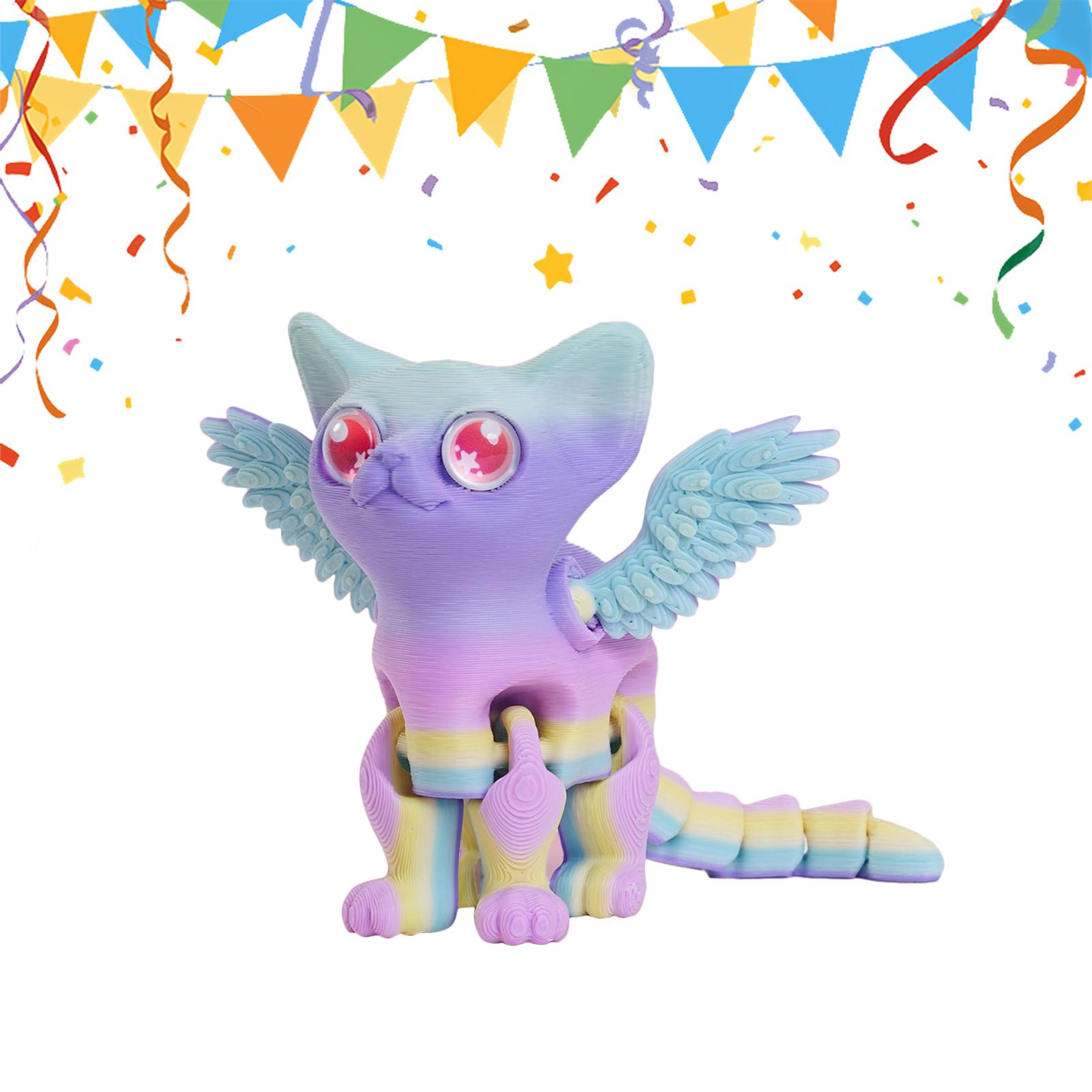 3Dプリント動物 3Dプリント猫フィギュア デスク用可動式多 - 3D Printing Examples のレビューと価格