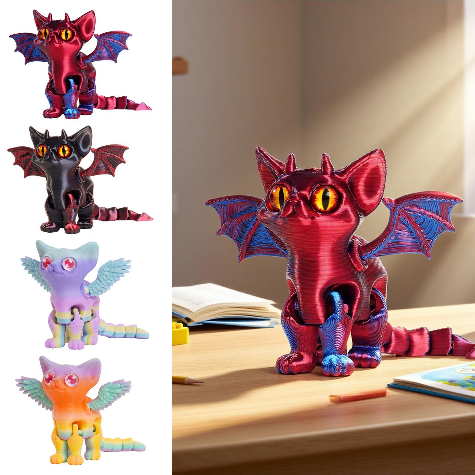 3Dプリント動物 3Dプリント猫フィギュア デスク用可動式多 - 3D Printing Examples のレビューと価格
