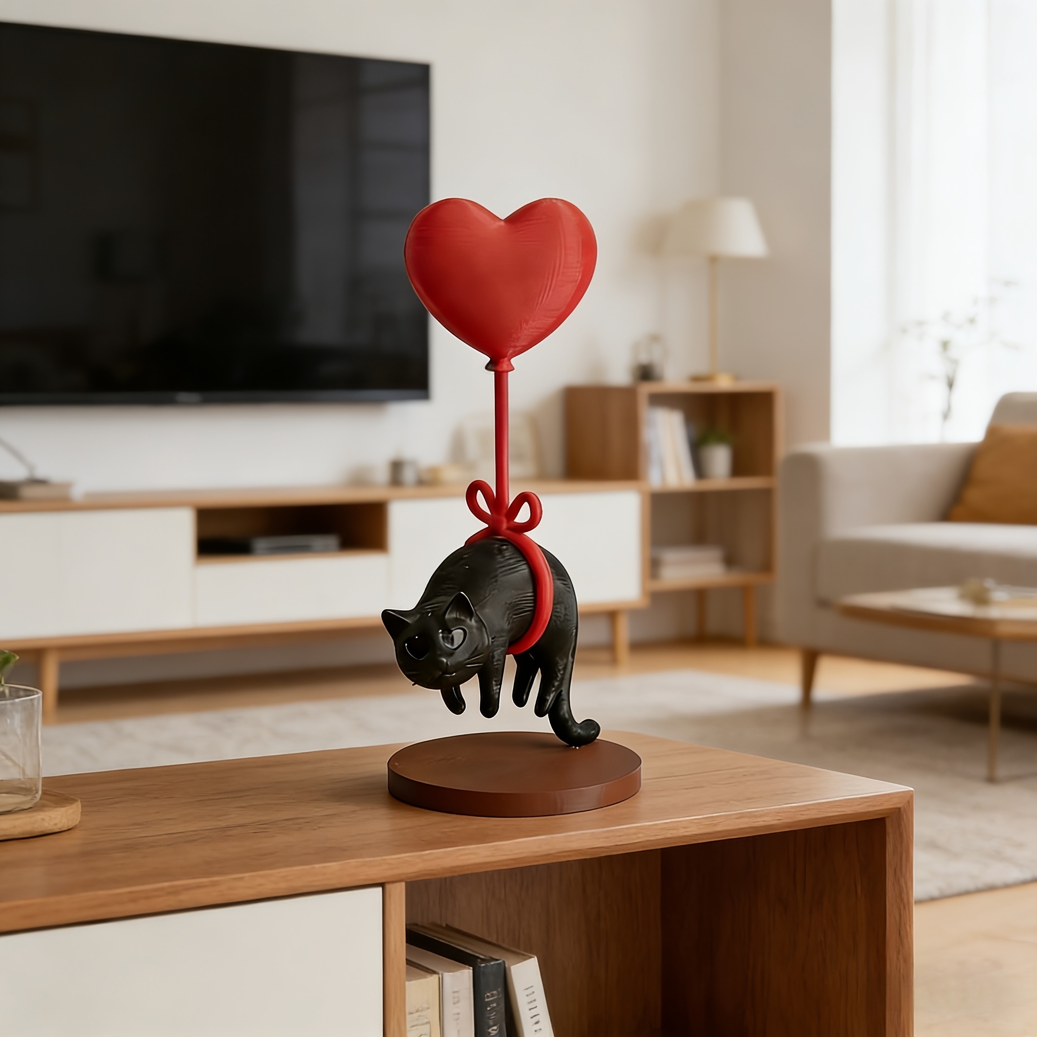 フローティングキャット ハートバルーン付き 3Dプリント ロ - 3D Printing Examples のレビューと価格