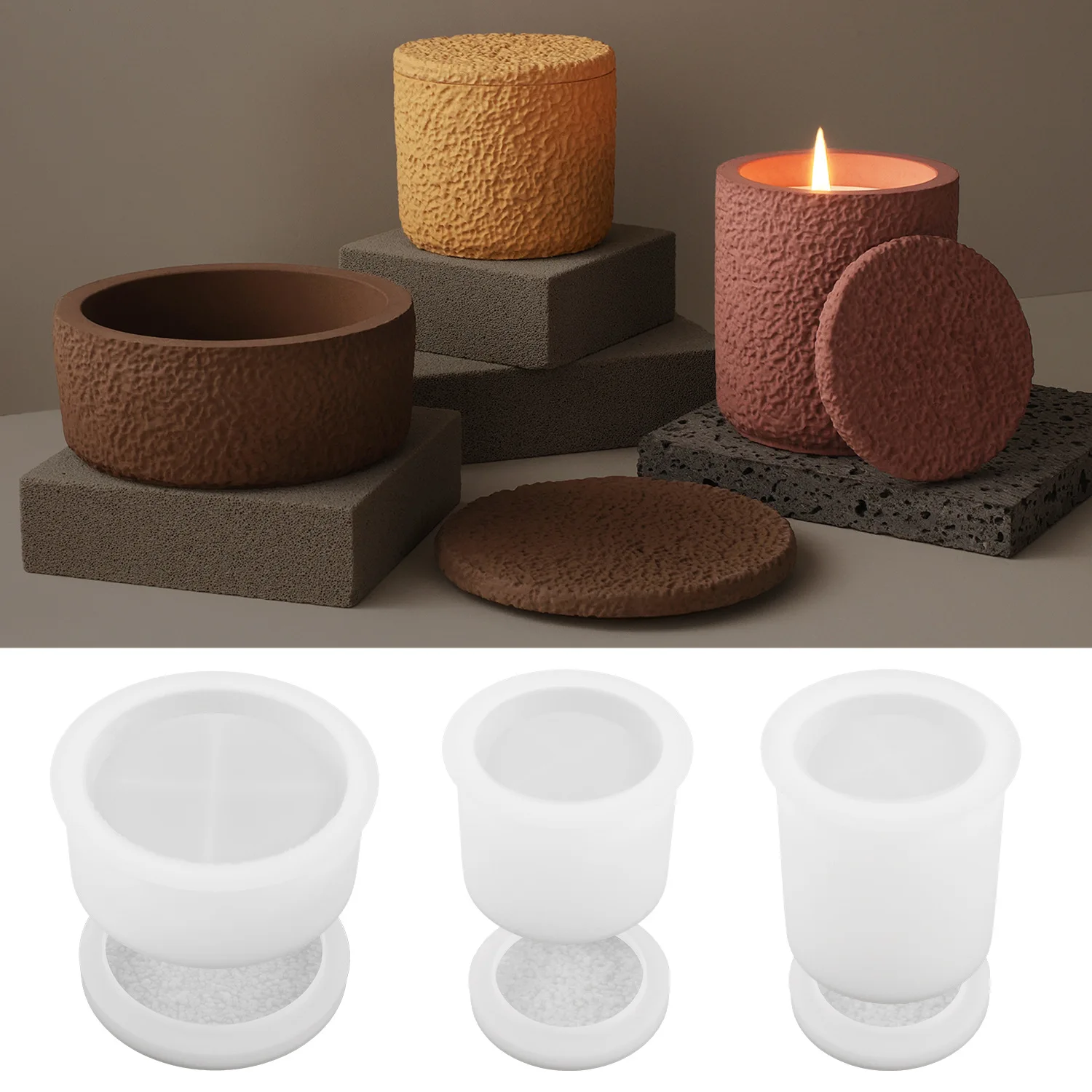 3D 形状 DIY キャンドルシリコーン型クリエイティブ手作 - 3D Printing Concrete のレビューと価格