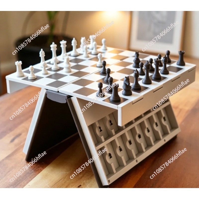 新しい3Dプリント折りたたみ式磁気チェスブック、デスクトップ - 3D Printing Chess のレビューと価格