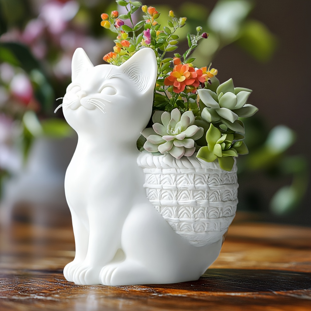 DIY 3Dしゃがむ猫型多肉植物植木鉢樹脂シリコンモールド可 - 3D Printing Concrete のレビューと価格