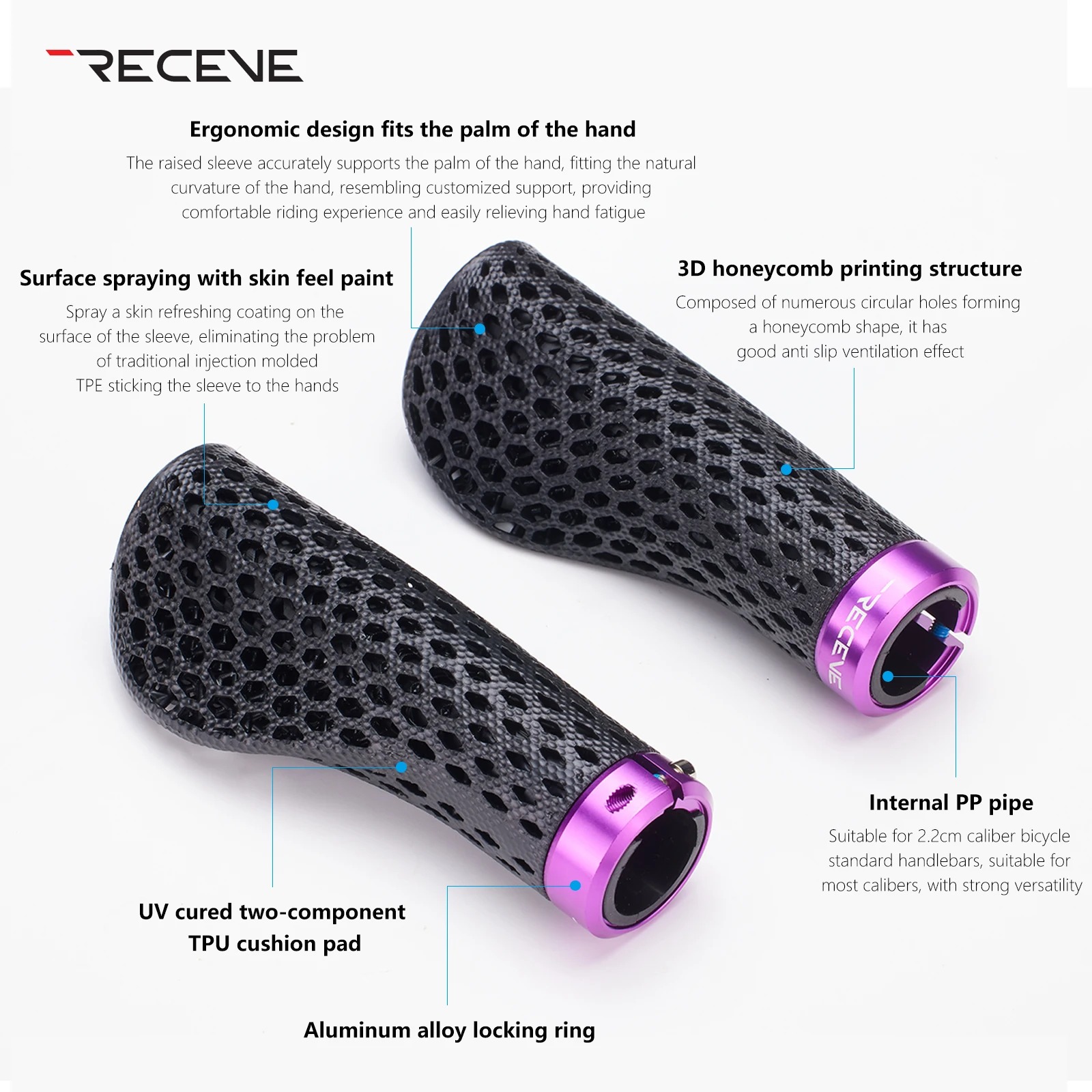 RECEVE 折りたたみ自転車用グリップ、3Dプリント自転車 - 3D Printing Grip のレビューと価格
