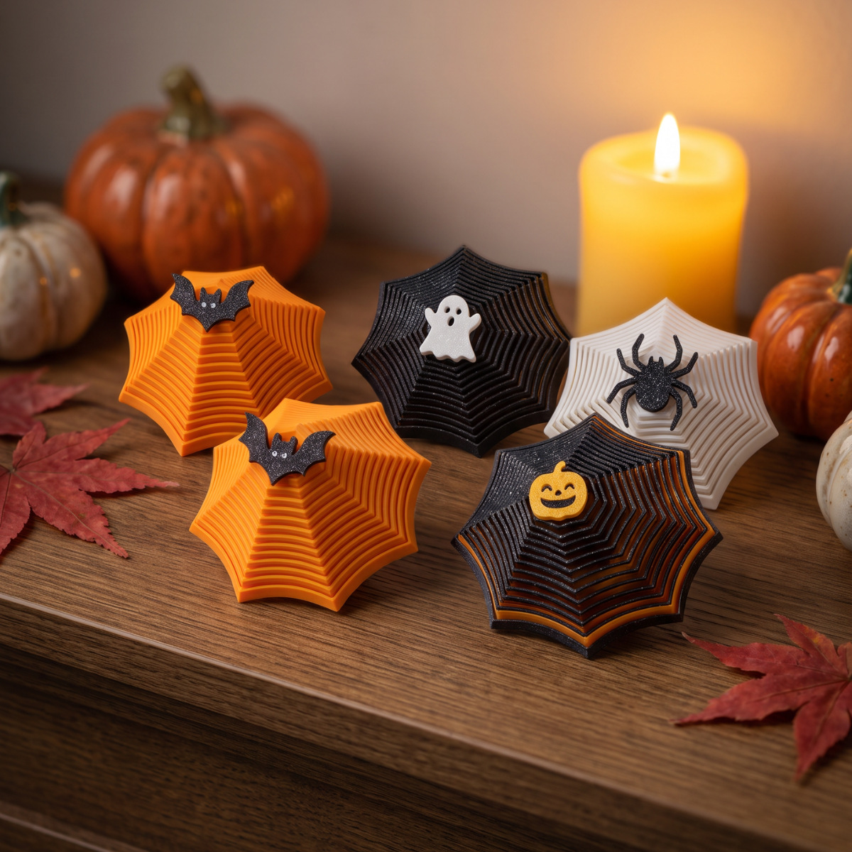 かわいいハロウィン蜘蛛の巣デスクデコレーション 3Dプリント - 3D Printing Web のレビューと価格