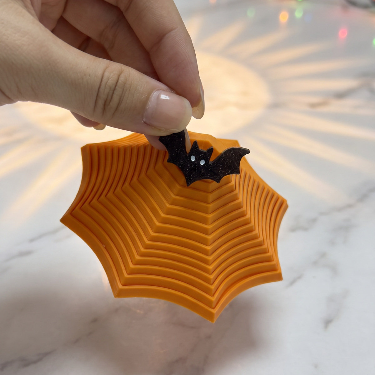 かわいいハロウィン蜘蛛の巣デスクデコレーション 3Dプリント - 3D Printing Web のレビューと価格