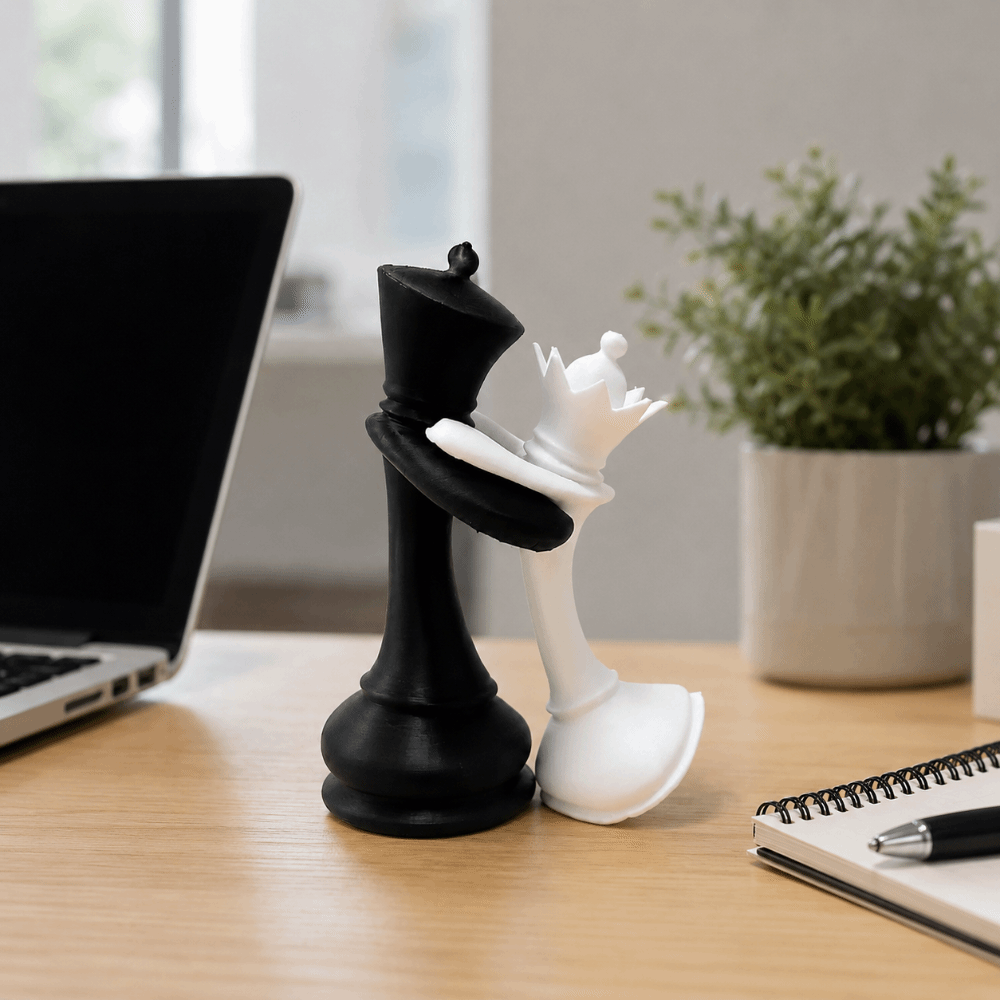 3Dプリントチェス像 ホームデコレーション カップルギフト  - 3D Printing Chess のレビューと価格