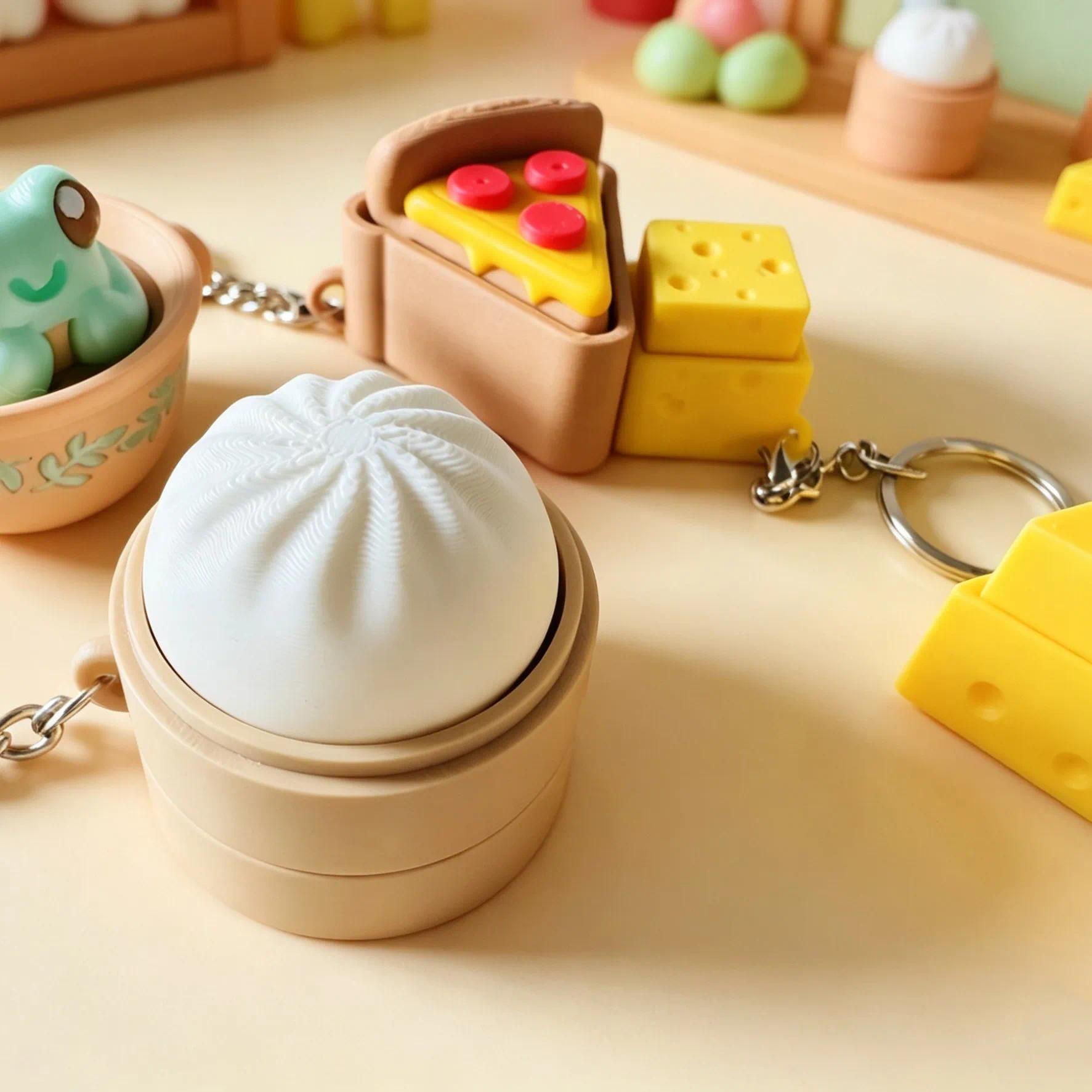 チーズケーキキーボードキーホルダー 3Dプリント 餃子型 フ - 3D Printing Link のレビューと価格