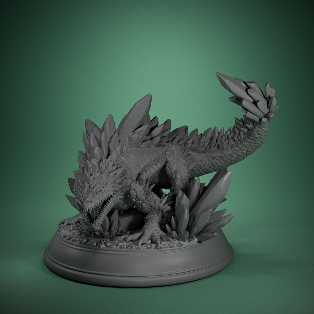 クリスタルトカゲボードゲームチェスの駒モデル装飾品 3D プ - 3D Printing Chess のレビューと価格