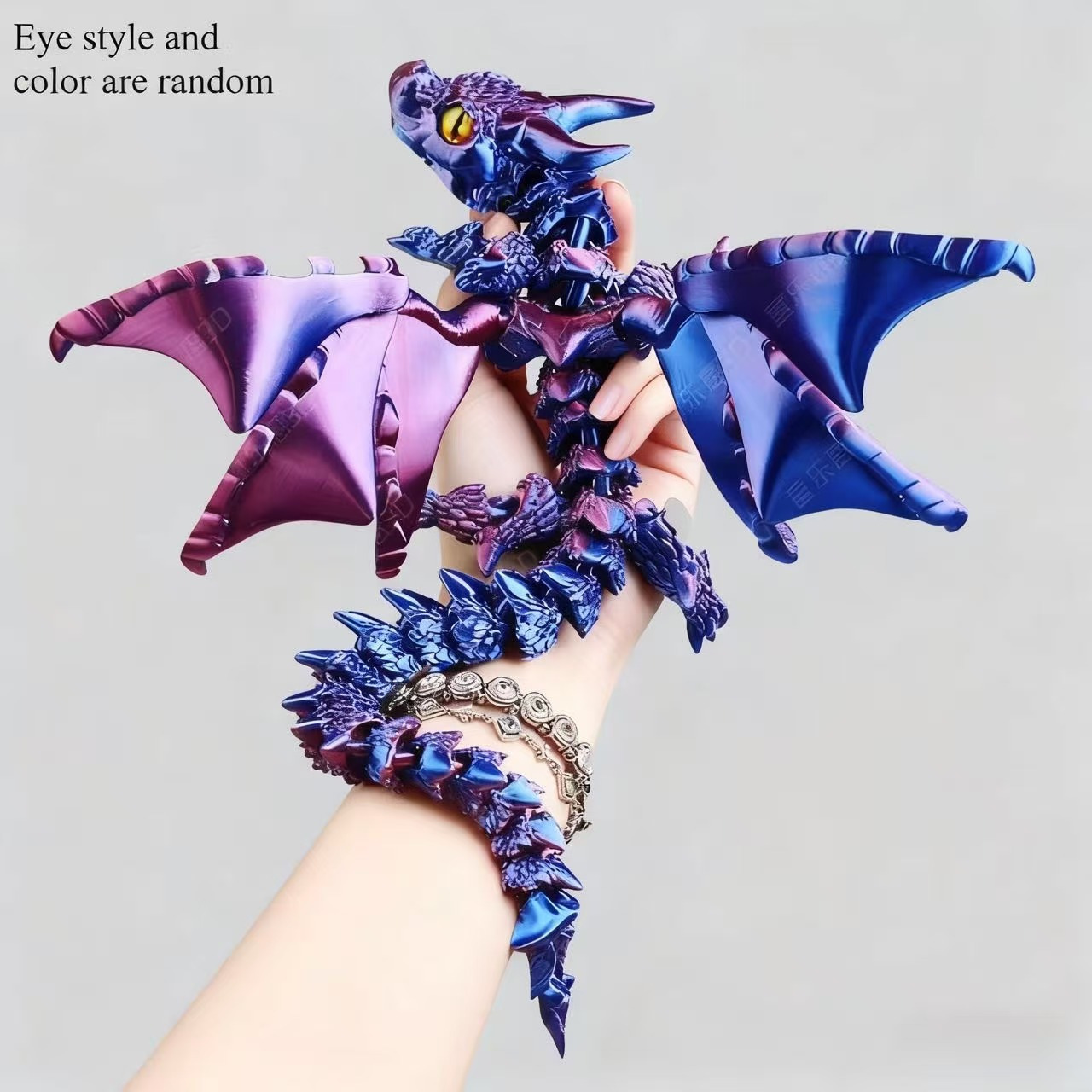 3Dプリント製の翼を持つワーヴァーン（竜）の模型。関節が動く - 3D Printing Model Free のレビューと価格