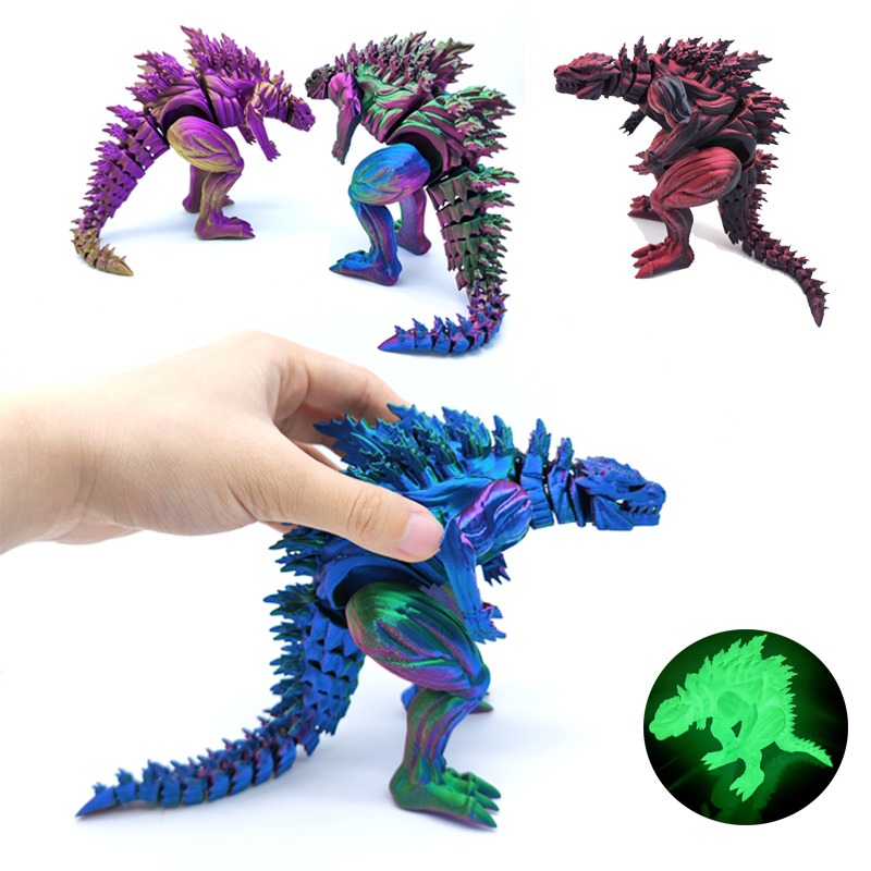 3D 印刷筋肉恐竜アクションフィギュアミニおもちゃモンスター - 3D Printing Examples のレビューと価格