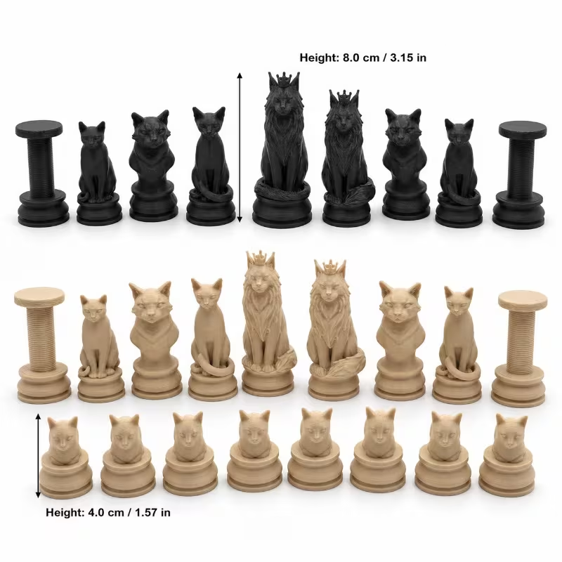 16/32個入りモダンチェスピースセット、チェス盤ゲームやデ - 3D Printing Chess のレビューと価格