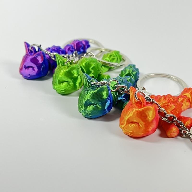 31BF 3D プリント猫キーリング軽量で丈夫なキーペンダン - 3D Printing Link のレビューと価格