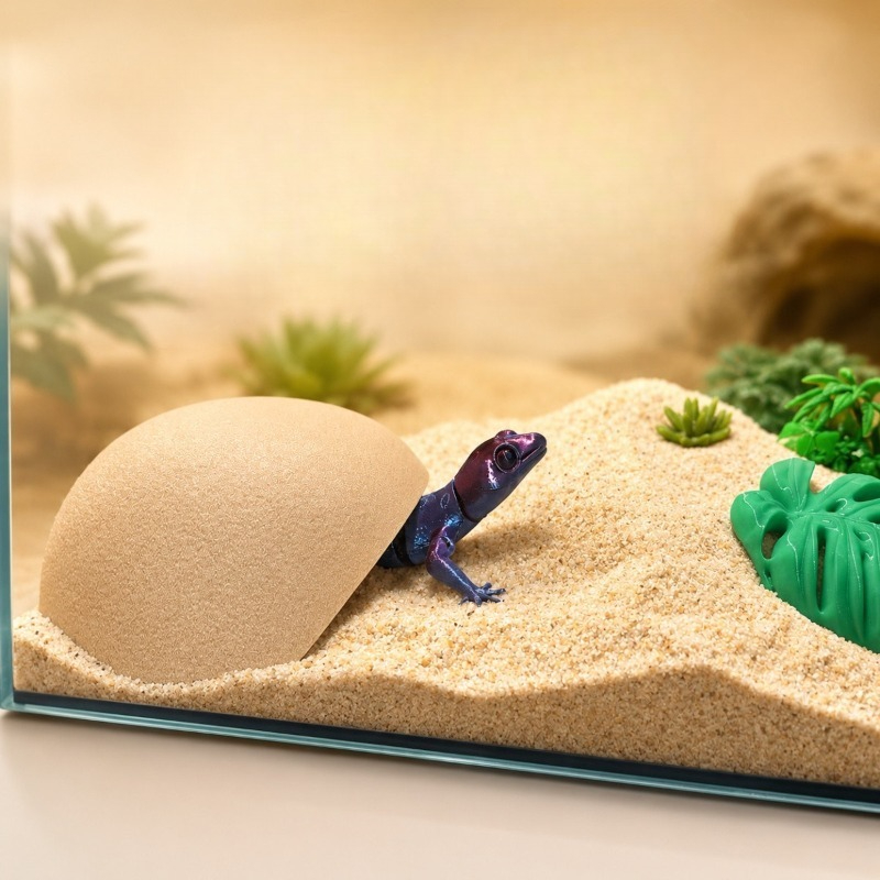 3Dプリント製爬虫類隠れ家洞窟シェルターボックス、レオパード - 3D Printing Lizard のレビューと価格