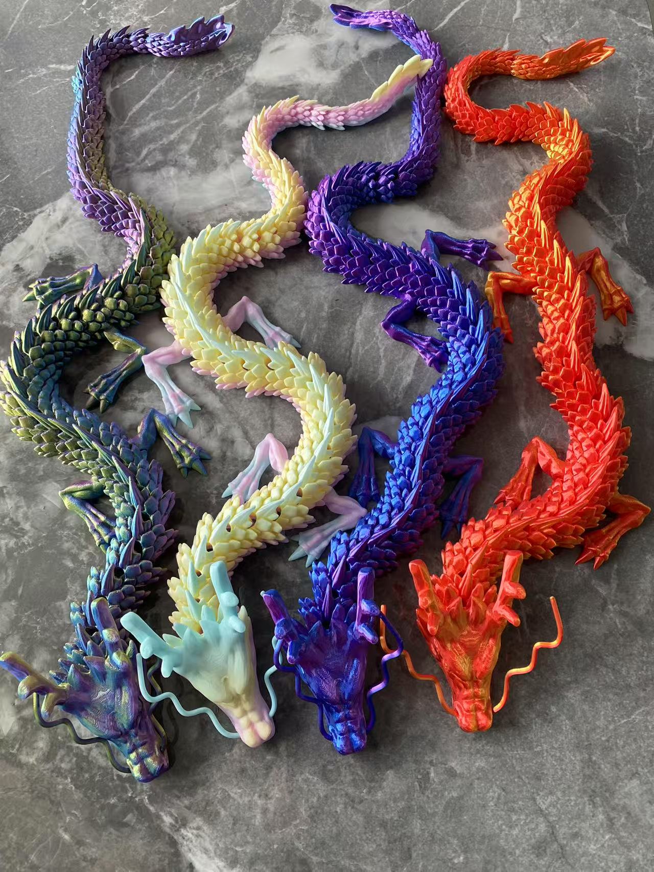 60 センチメートル 3D 印刷ドラゴンおもちゃ中国ドラゴン - 3D Printing Lizard のレビューと価格