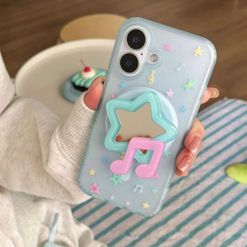 韓国風のかわいい3D星型メイクアップミラー。MagSafe対 - 3D Printing Grip のレビューと価格
