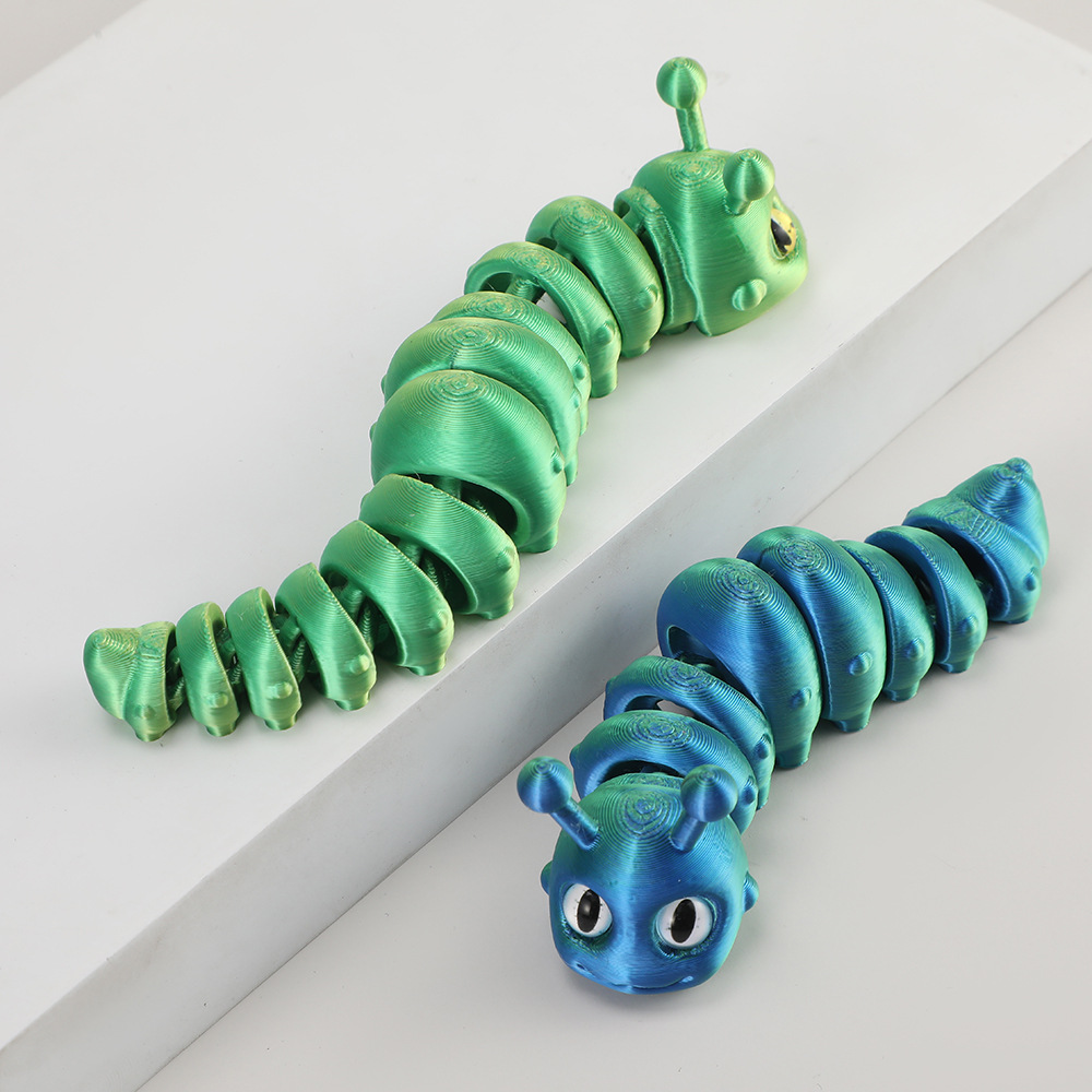 新しい 3D プリントキャタピラーおもちゃ完全に関節関節かわ - 3D Printing Lizard のレビューと価格
