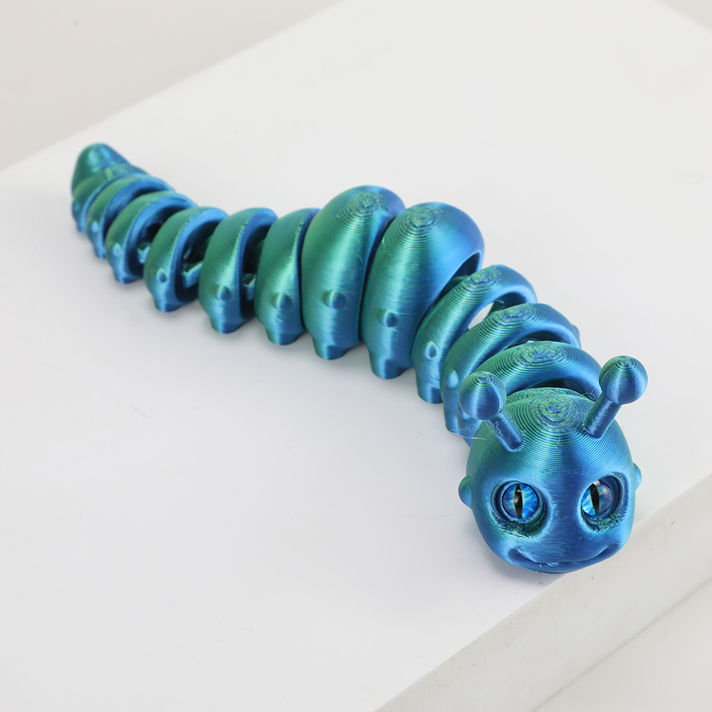 新しい 3D プリントキャタピラーおもちゃ完全に関節関節かわ - 3D Printing Lizard のレビューと価格