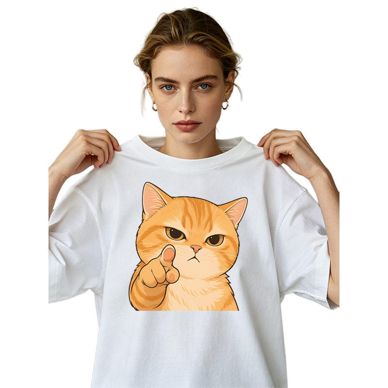 擬人化された猫の熱転写プリントDIY Tシャツとバックパック - 3D Printing Vinyl のレビューと価格