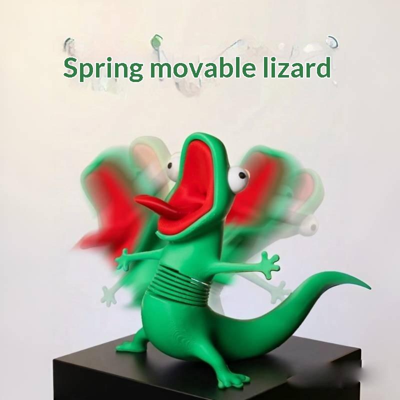 3Dプリントされた緑色のトカゲ像、創造的で可愛いデスクトップ - 3D Printing Lizard のレビューと価格