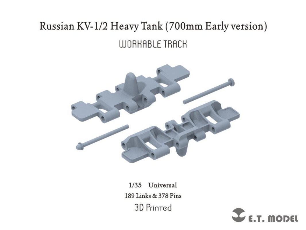 1/35 KV-1/KV-2戦車用3Dプリント製作可能履帯（ - 3D Printing Link のレビューと価格