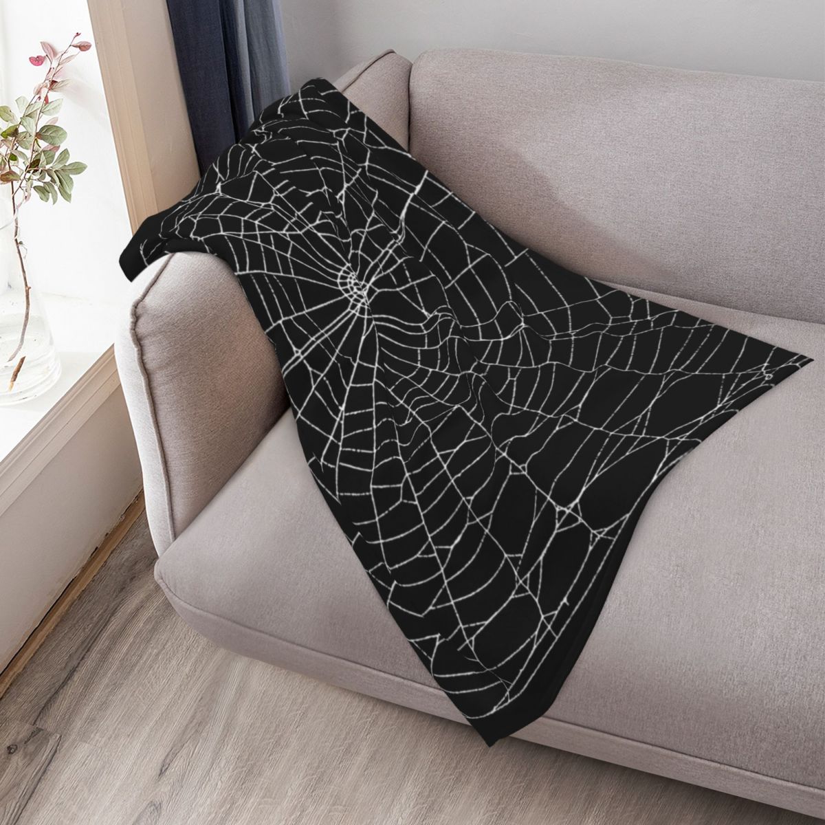 スパイダーウェブ柄のブランケット。レトロなデザインで、柔らか - 3D Printing Web のレビューと価格